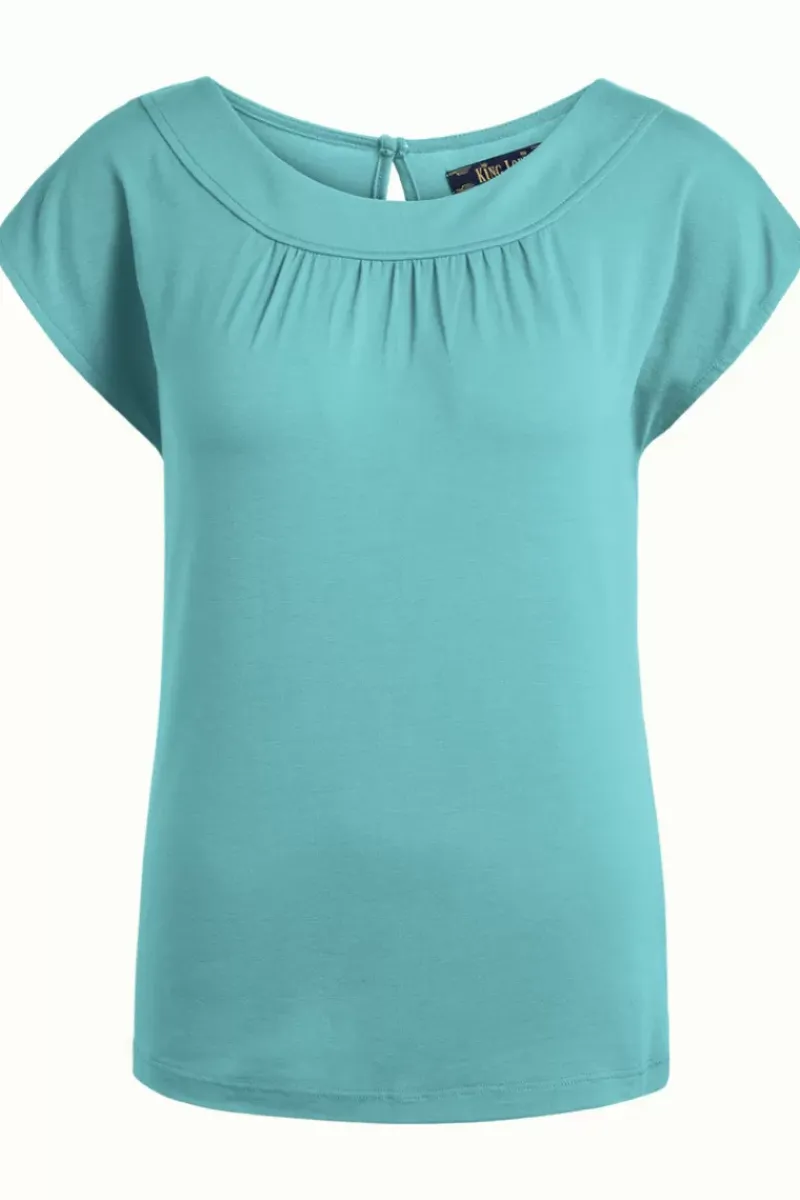 King Louie Tops & Shirts<Shirley Top Ecovero Light Matcha Green