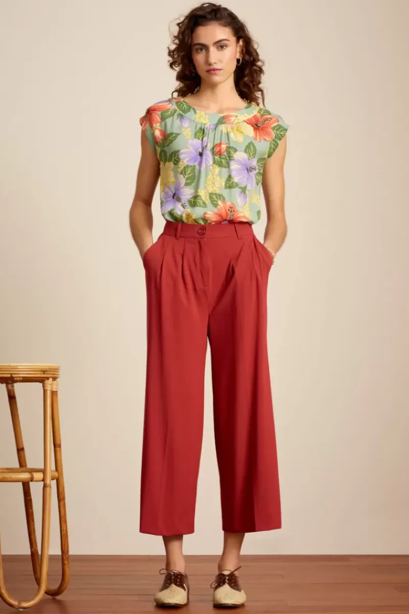 King Louie Tops & Shirts<Shirley Top Paco Spar Green