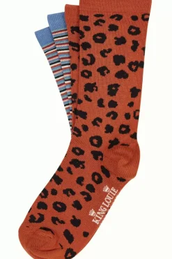 King Louie Vintage Accessoires<Socks 2-Pack Brunelli Stripe Bluestone Blue