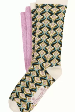 King Louie Vintage Accessoires<Socks 2-Pack La Sape Orchid Pink