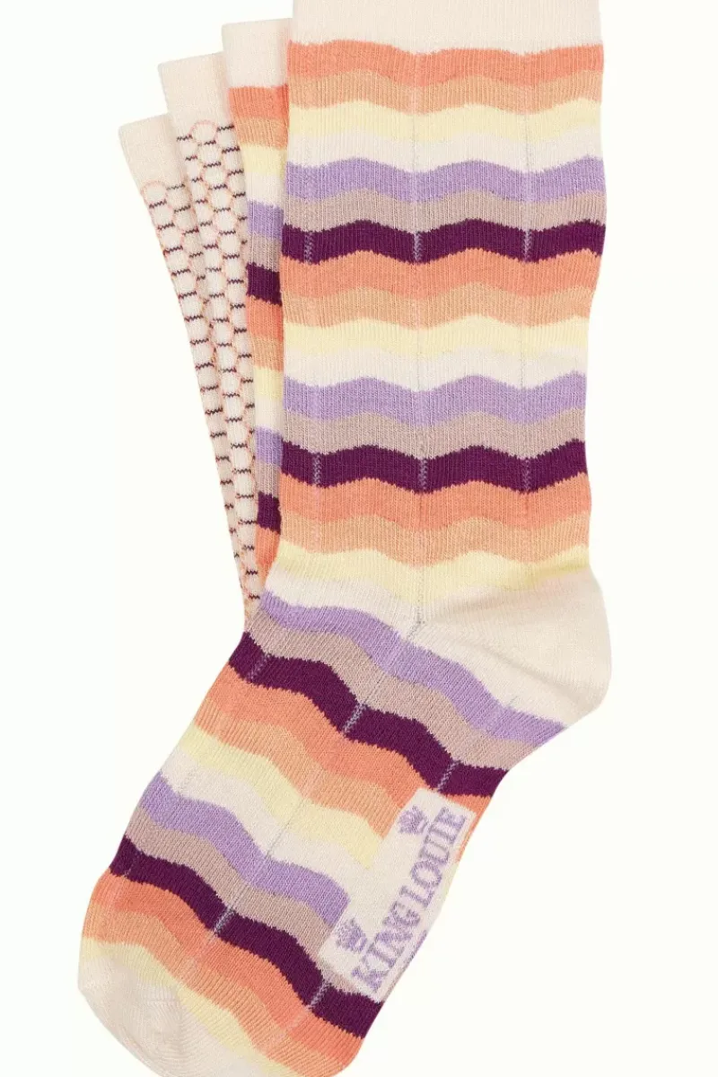 King Louie Vintage Accessoires<Socks 2-Pack Sunset Cream