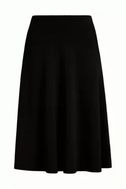 King Louie Rokken<Sofia Midi Skirt Milano Crepe Black