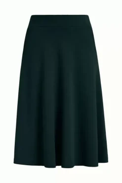 King Louie Rokken<Sofia Midi Skirt Milano Crepe Sycamore Green