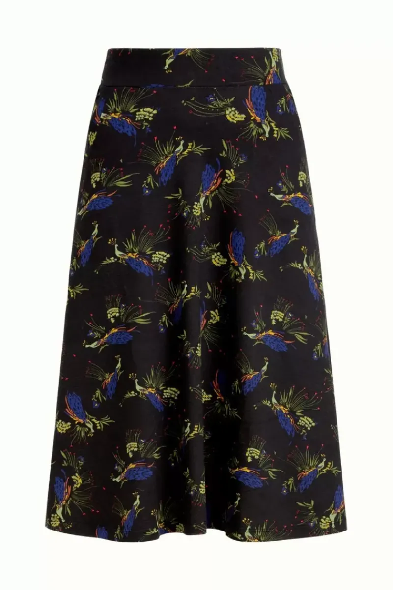 King Louie Rokken<Sofia Midi Skirt Radiant Black