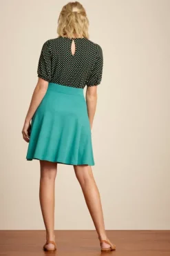 King Louie Rokken<Sofia Skirt Milano Crepe Smoke Green
