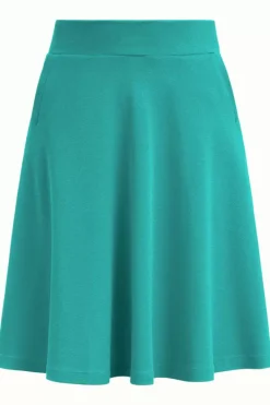 King Louie Rokken<Sofia Skirt Milano Crepe Smoke Green