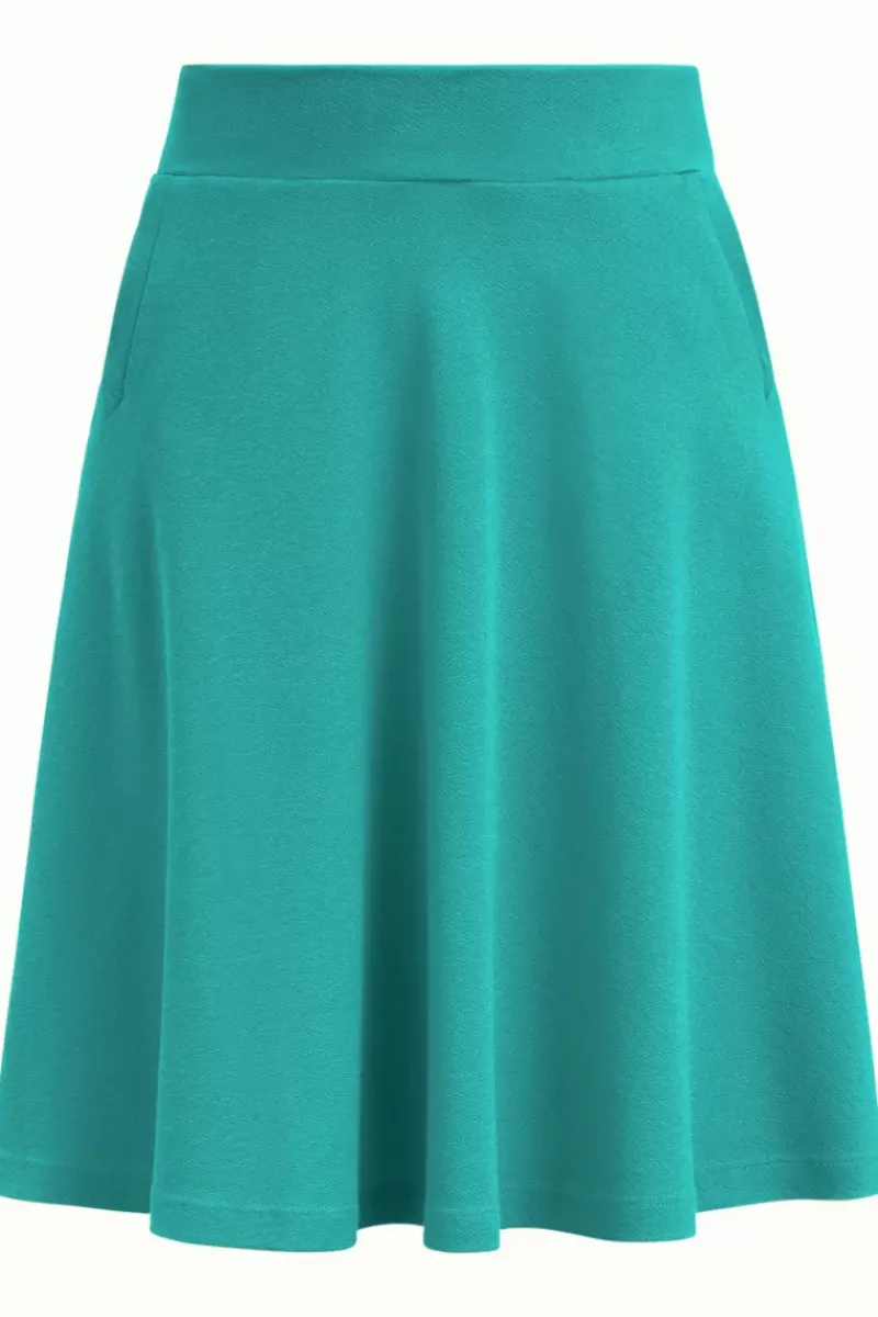 King Louie Rokken<Sofia Skirt Milano Crepe Smoke Green