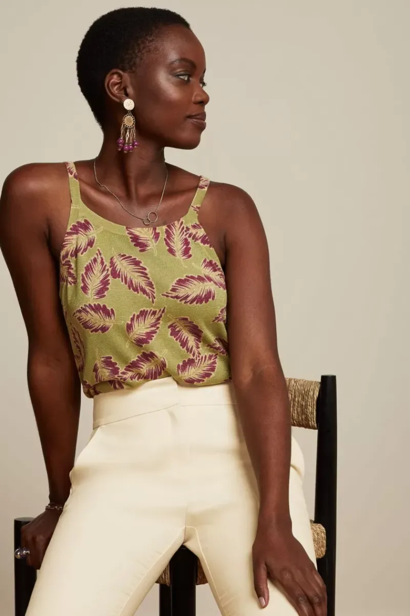 King Louie Tops & Shirts<Sofie Top Dominica Lentil Green