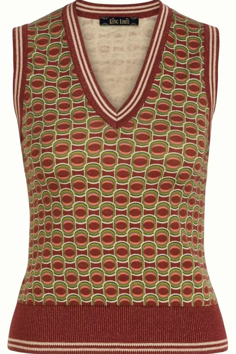 King Louie Tops & Shirts<Spencer Groovy Henna Red