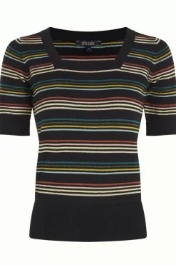 King Louie Tops & Shirts<Square Top Riera Stripe Black
