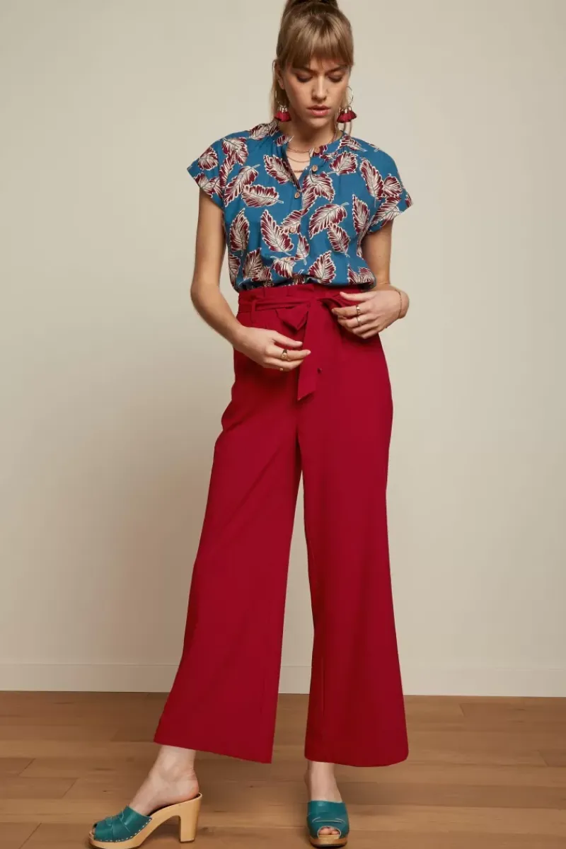 King Louie Blouses<Stella Blouse Dominica Orient Blue