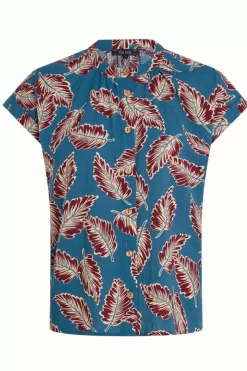 King Louie Blouses<Stella Blouse Dominica Orient Blue