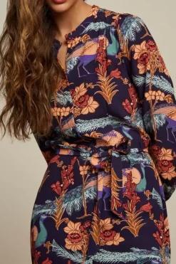 King Louie Jurken<Stella Midi Dress Manhattan Blue