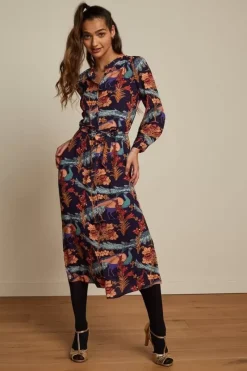 King Louie Jurken<Stella Midi Dress Manhattan Blue