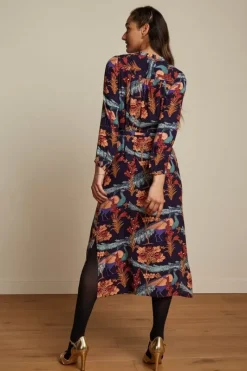 King Louie Jurken<Stella Midi Dress Manhattan Blue