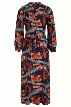 King Louie Jurken<Stella Midi Dress Manhattan Blue