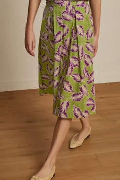 King Louie Rokken<Suzette Pleat Skirt Dominica Woodbine Green