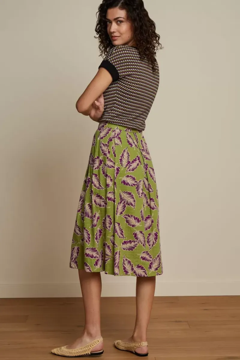 King Louie Rokken<Suzette Pleat Skirt Dominica Woodbine Green