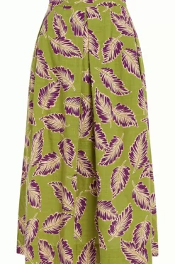 King Louie Rokken<Suzette Pleat Skirt Dominica Woodbine Green