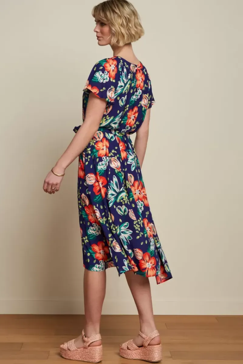 King Louie Jurken<Talia Dress Guava Dazzling Blue