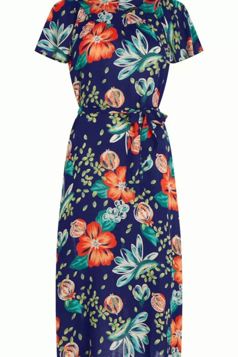 King Louie Jurken<Talia Dress Guava Dazzling Blue