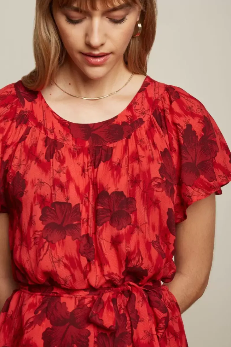 King Louie Jurken<Talia Dress Marlow Fiery Red