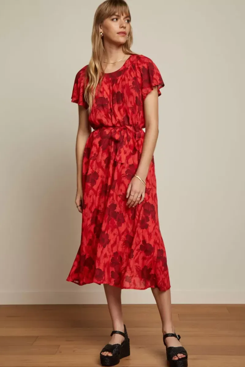 King Louie Jurken<Talia Dress Marlow Fiery Red
