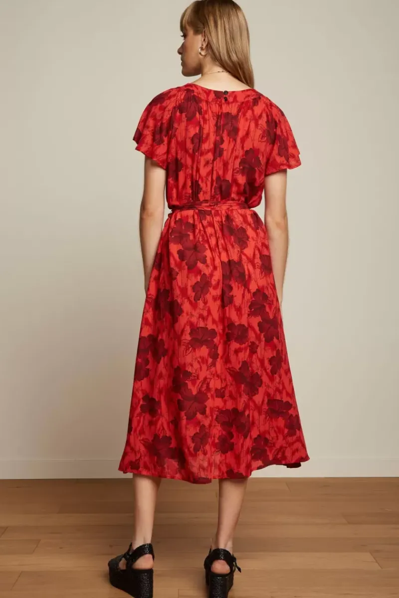 King Louie Jurken<Talia Dress Marlow Fiery Red