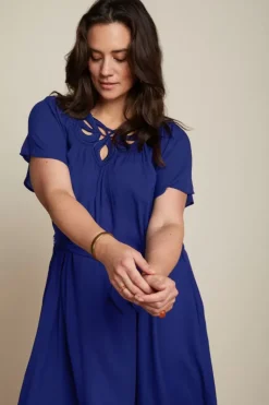 King Louie Jurken<Talia Dress Vilette Deep Blue