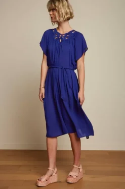 King Louie Jurken<Talia Dress Vilette Deep Blue