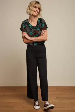 King Louie Blouses<Talia Top Carucci Black