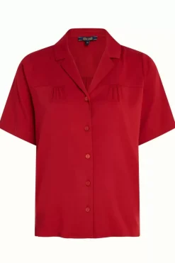 King Louie Blouses<Tex Blouse Burla Cherry Red
