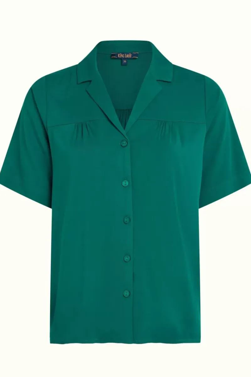 King Louie Blouses<Tex Blouse Burla Eden Green