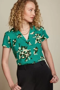 King Louie Blouses<Tex Blouse Coraza Eden Green