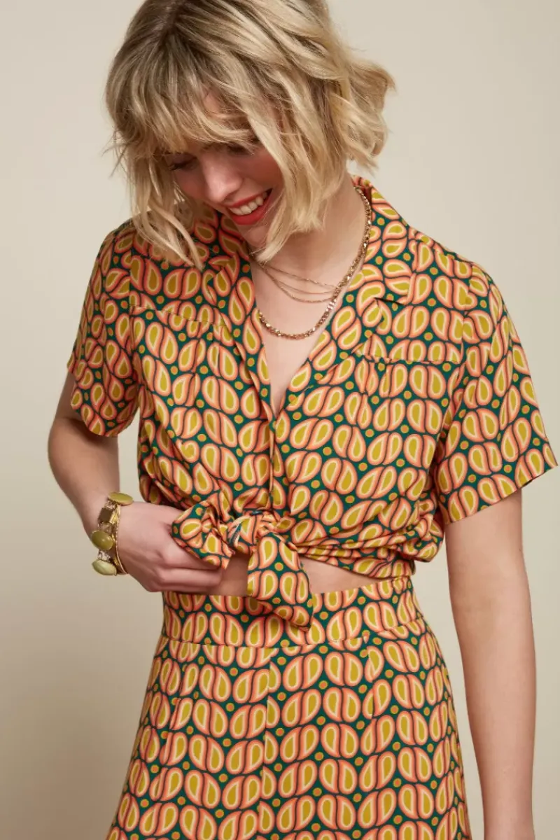 King Louie Blouses<Tex Blouse Funky Lapis Blue