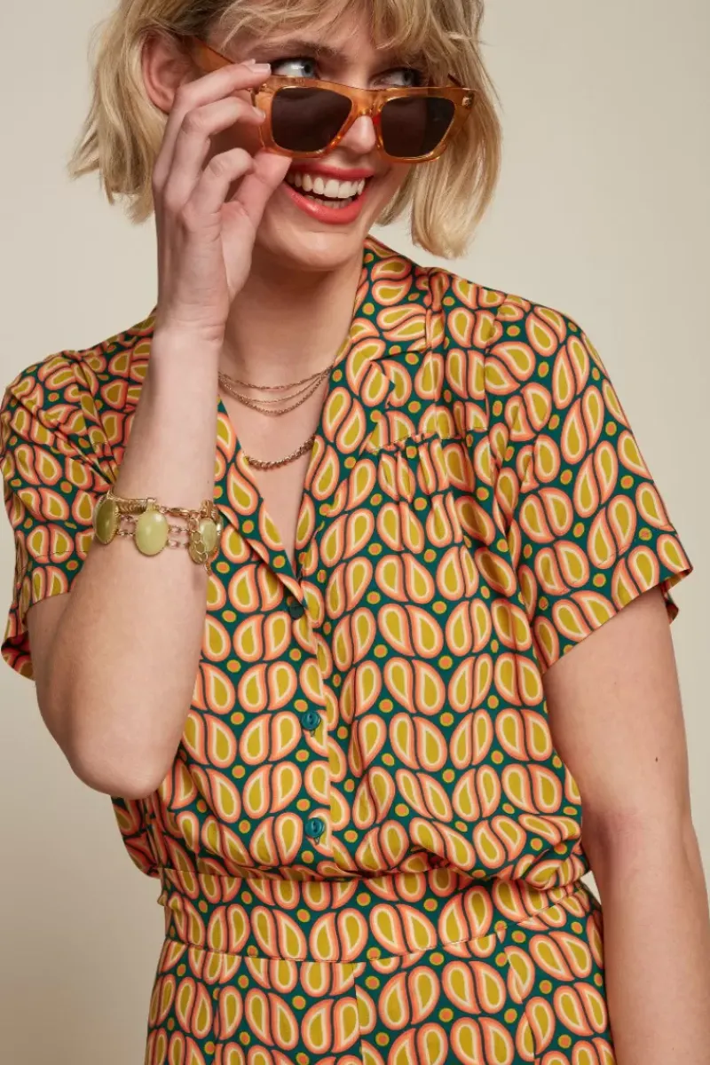 King Louie Blouses<Tex Blouse Funky Lapis Blue