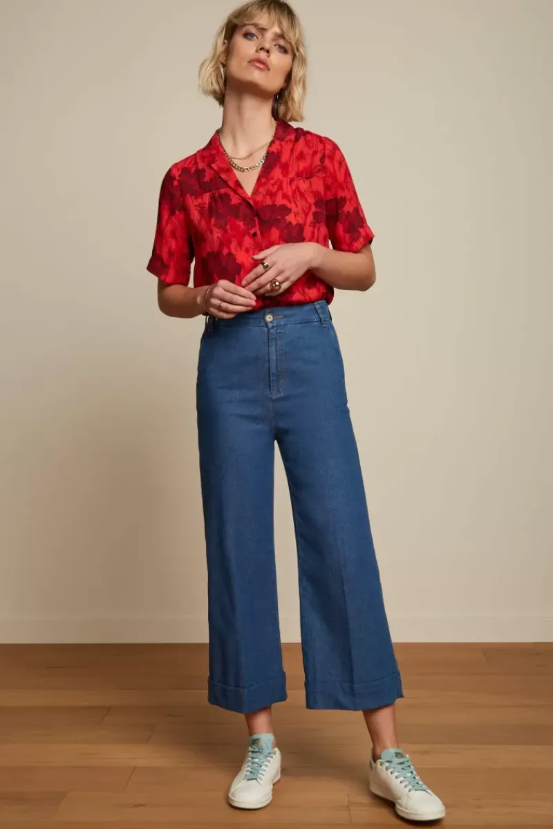 King Louie Blouses<Tex Blouse Marlow Fiery Red