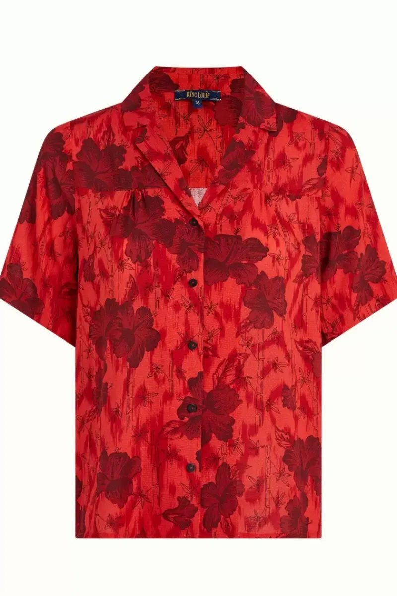 King Louie Blouses<Tex Blouse Marlow Fiery Red