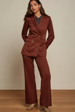 King Louie Jassen & Blazers<Tina Blazer Cubano Stripe Patina Brown