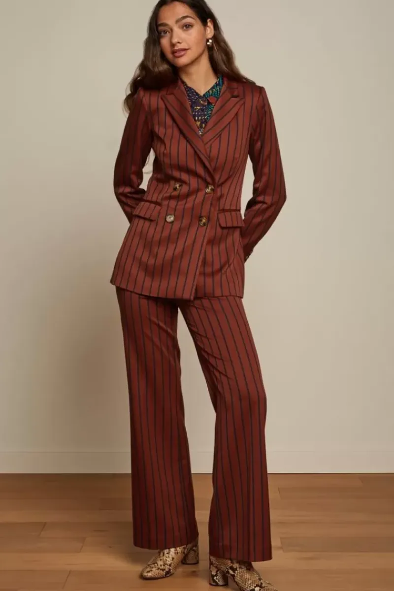King Louie Jassen & Blazers<Tina Blazer Cubano Stripe Patina Brown