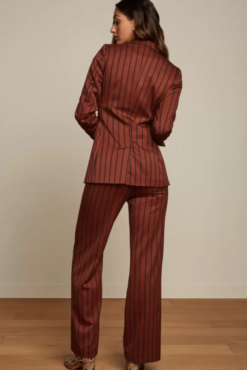 King Louie Jassen & Blazers<Tina Blazer Cubano Stripe Patina Brown