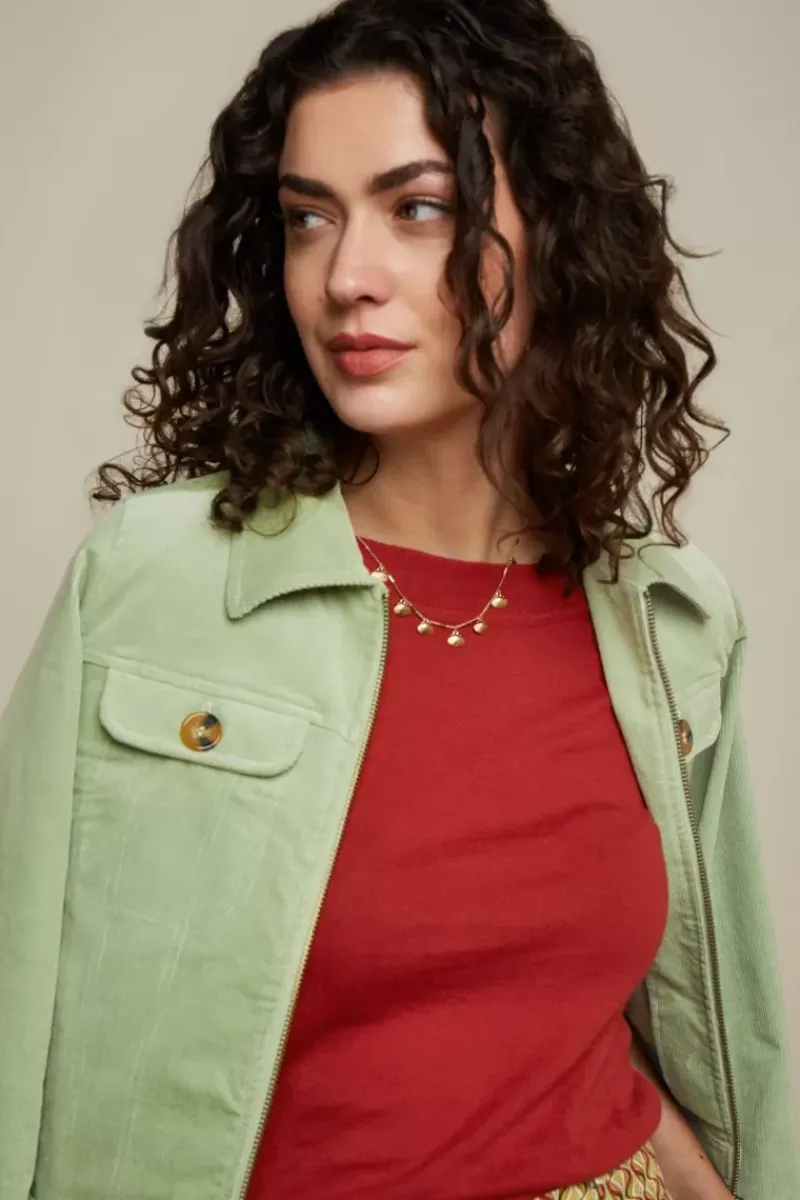 King Louie Jassen & Blazers<Twiggy Jacket Babyrib Basil Green