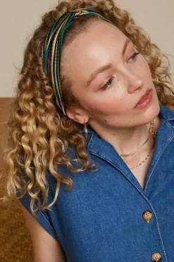 King Louie Vintage Accessoires<Twist Hairband Brunelli Stripe Ponderosa Green