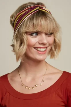 King Louie Vintage Accessoires<Twist Hairband Brunelli Stripe Rio Red