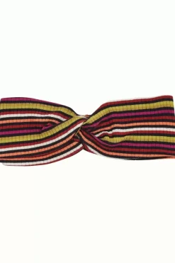 King Louie Vintage Accessoires<Twist Hairband Brunelli Stripe Rio Red