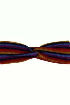 King Louie Vintage Accessoires<Twist Hairband Jardin Stripe Blue