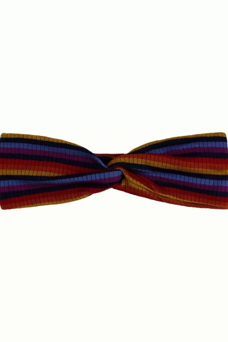King Louie Vintage Accessoires<Twist Hairband Jardin Stripe Blue