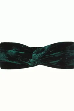 King Louie Vintage Accessoires<Twist Hairband Rockstar Velvet Pine Green