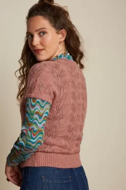 King Louie Vesten<V Button Top Farfalle Rosette