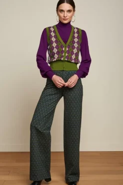King Louie Tops & Shirts<V Neck Spencer Briolette Posey Green
